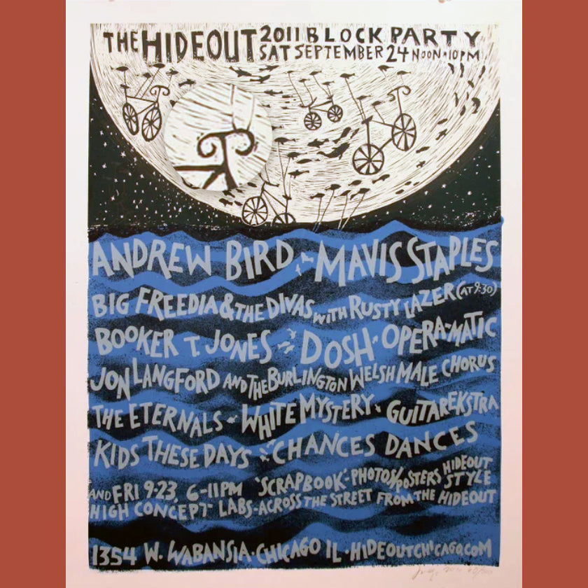 2011 Hideout Block Party Poster