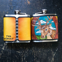 Load image into Gallery viewer, Leather-Wrapped Flask
