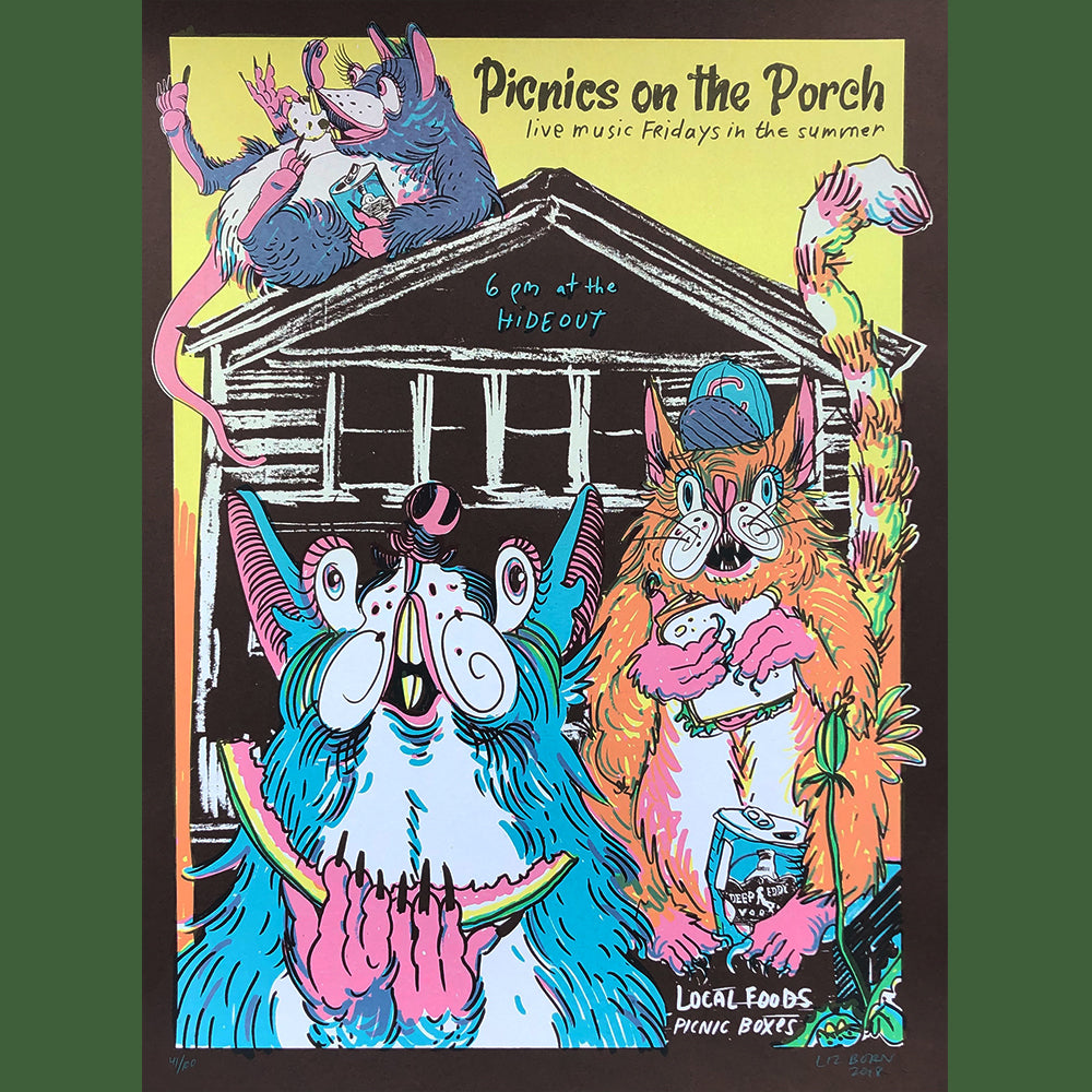 2018 Picnics on the Porch Series Poster