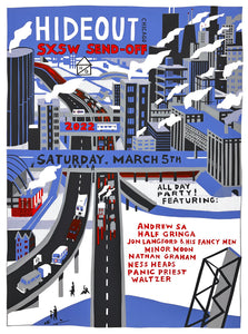 2022 Hideout SXSW Send-Off Poster